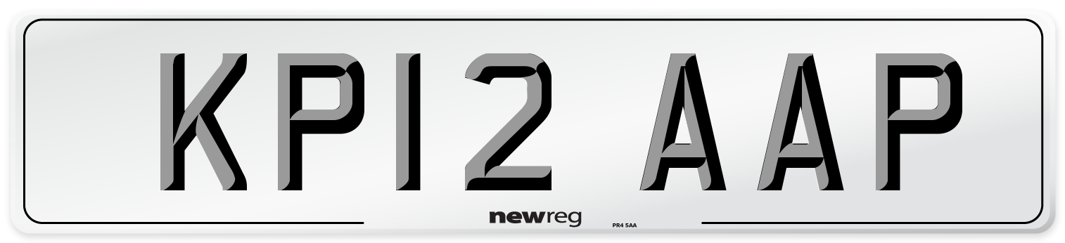 KP12 AAP Number Plate from New Reg